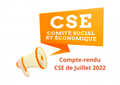 CR DU CSE JUILLET 2022