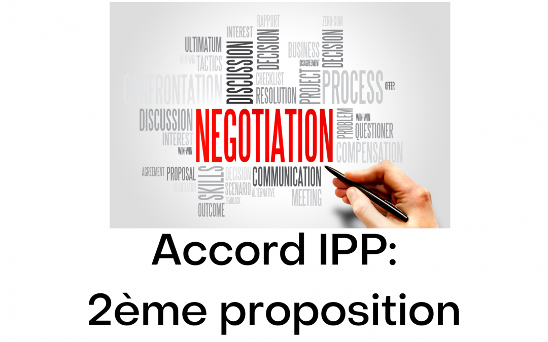 Négo IPP 2022 Deuxième proposition