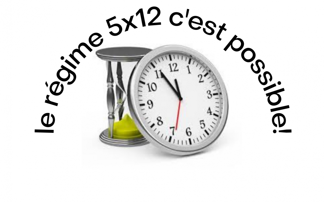 IDEE N°1 le 5X12 c&rsquo;est possible