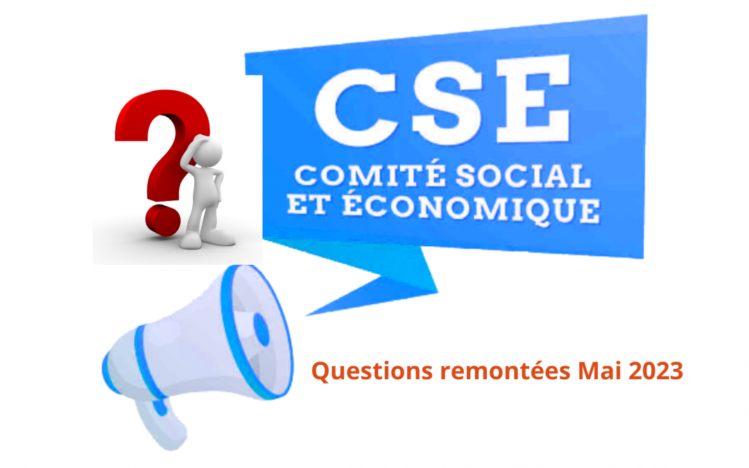Questions CFDT pour le CSE mai 2023
